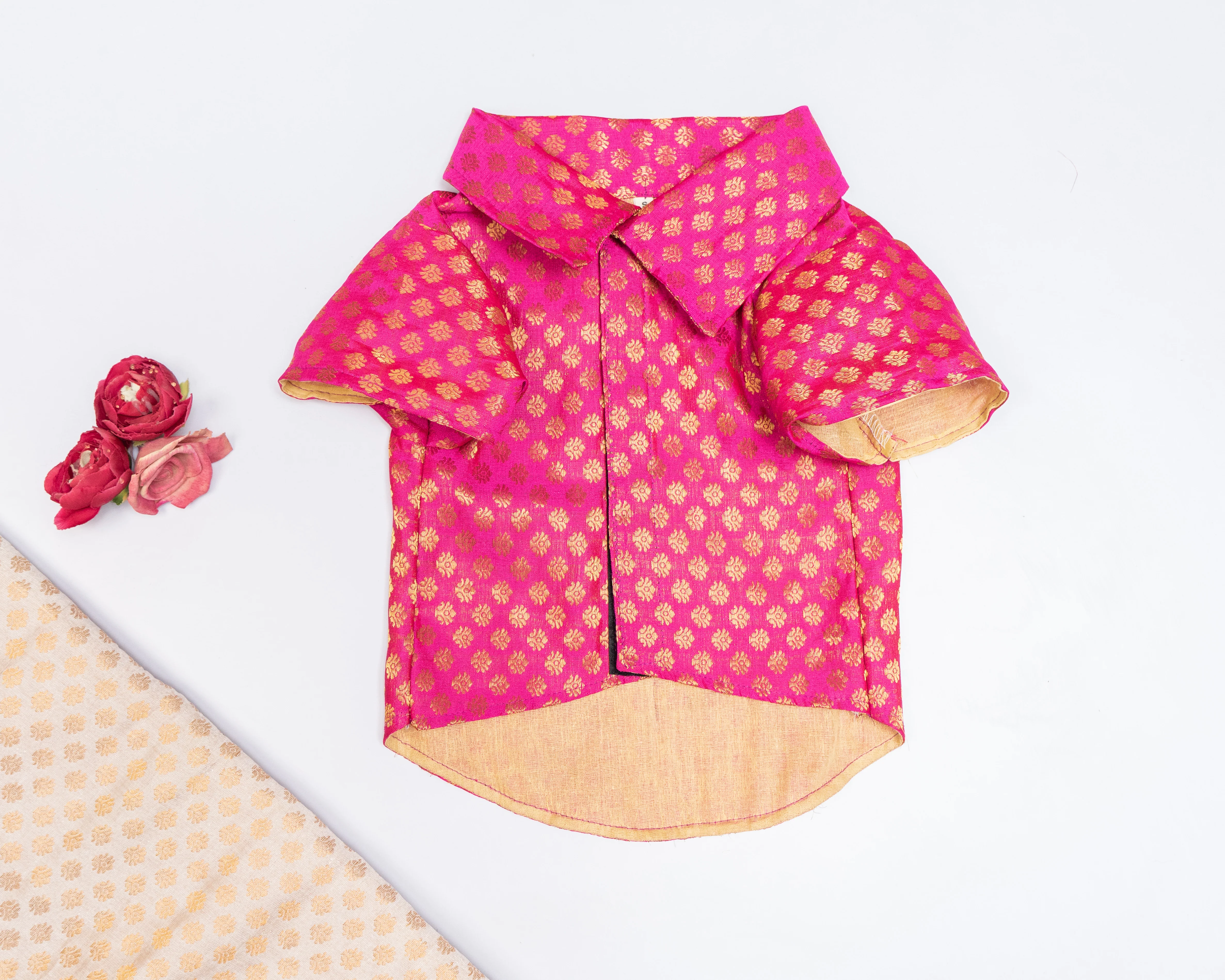 Pawgy Pets Occasion wear shirt Pink for Dogs - Image 5