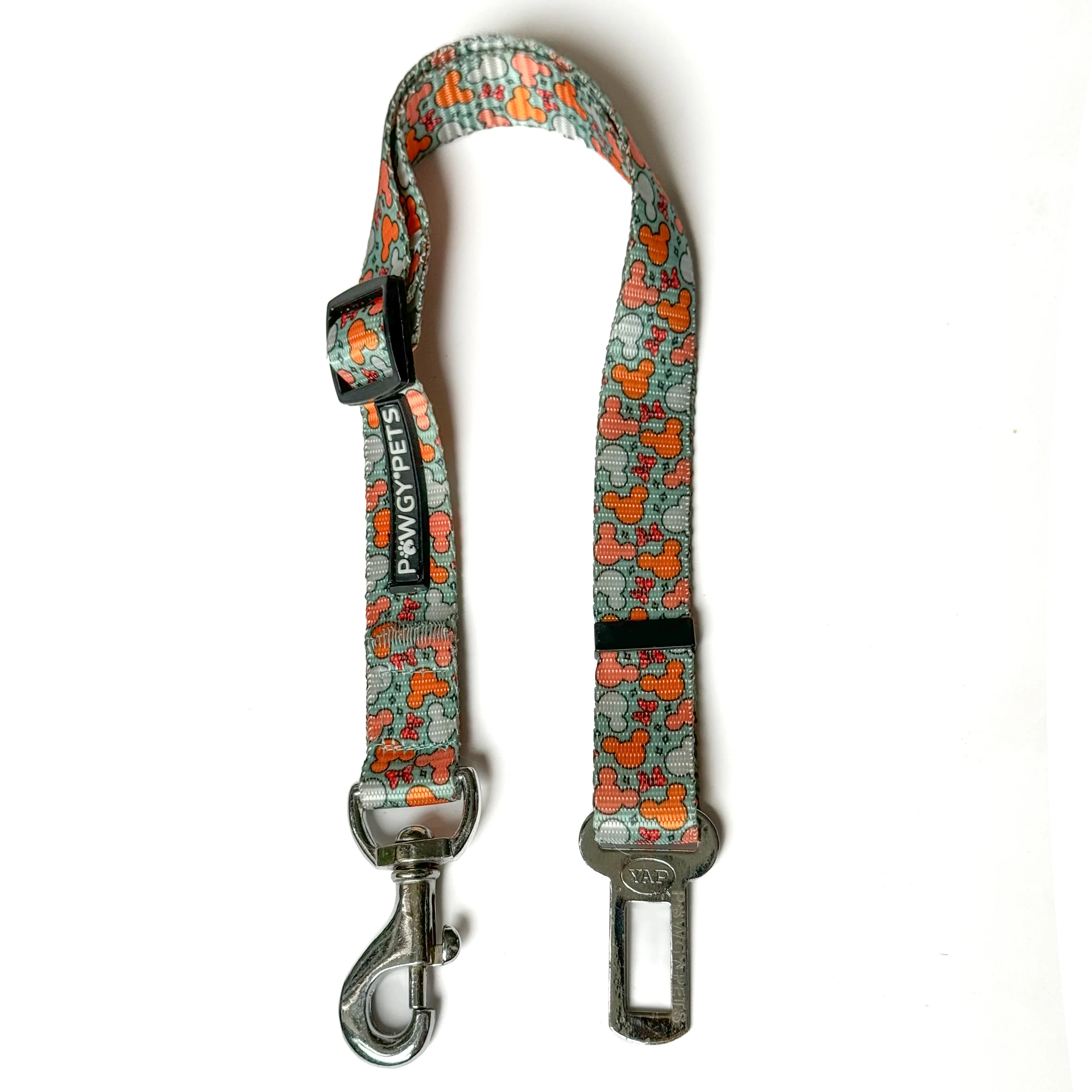 Pawgy Pets Car Leash Mickey Pastel Green for Dogs and Cats - Image 3