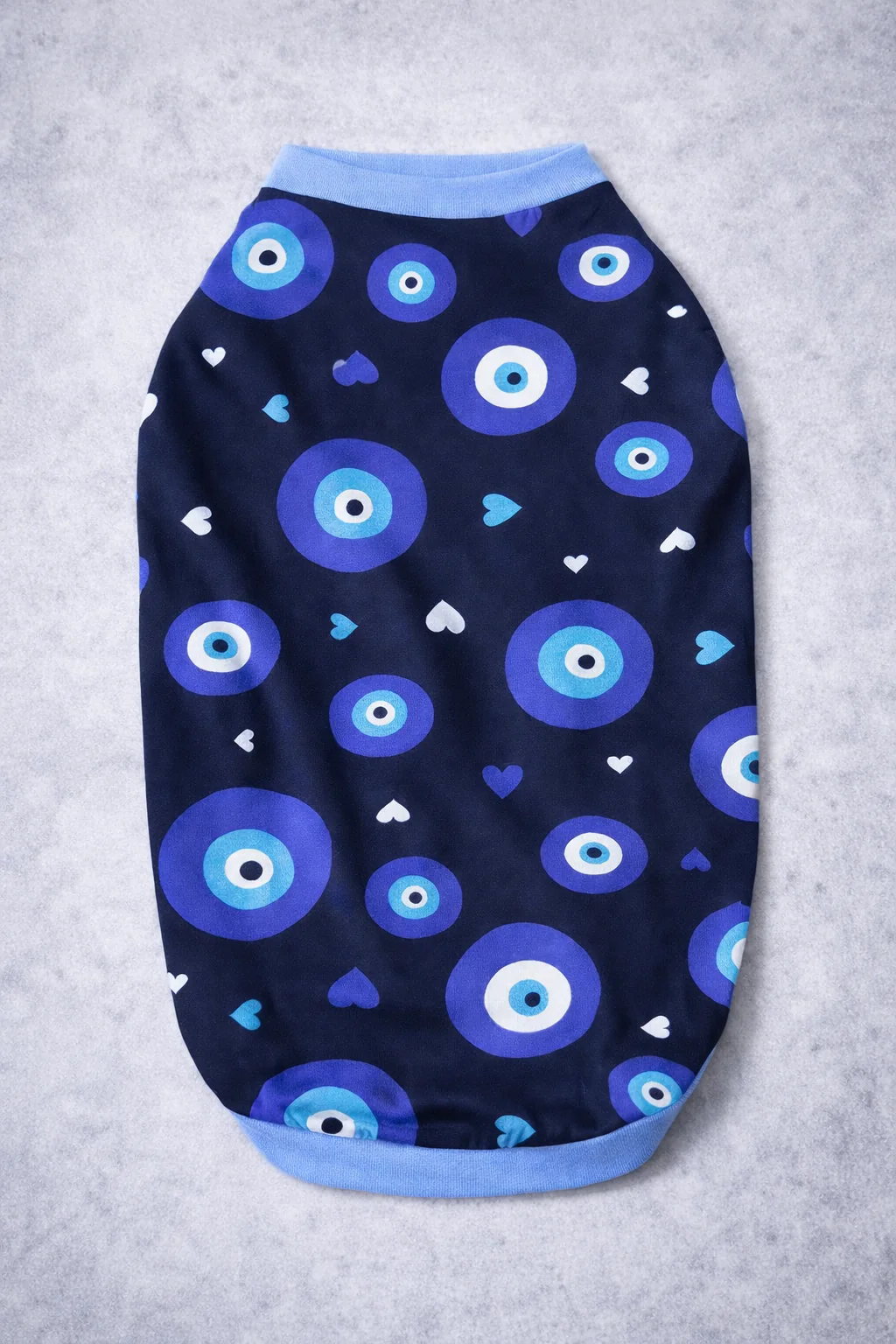 Pawgy Pets Evil Eye T-shirt Navy Blue for Cats - Image 3