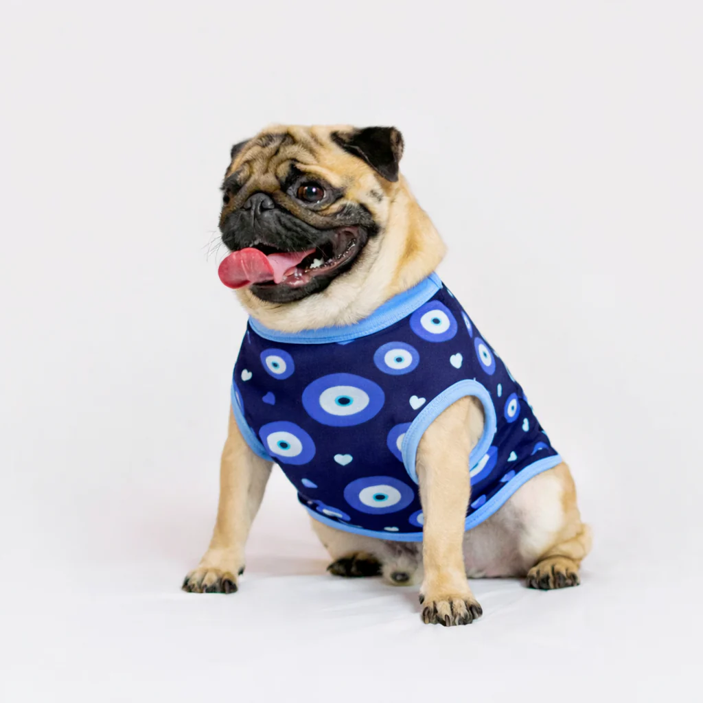 Pawgy Pets Evil Eye T-shirt Navy Blue for Dogs - Image 4