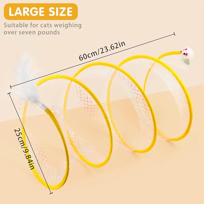 Pawgy Pets Tunnel Tube Interactive Cat Toy - Image 3