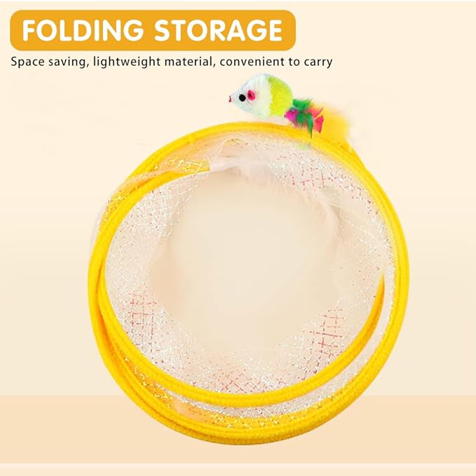 Pawgy Pets Tunnel Tube Interactive Cat Toy - Image 4